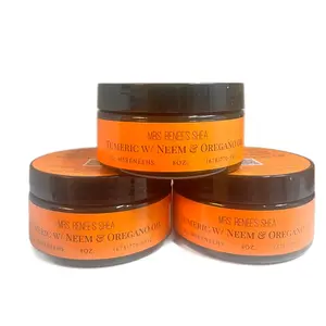 Mrs. Renee’s Shea:  Top Notch Turmeric w/ Neem  & Oregano Oil 8 oz Whipped Butter with Long-Lasting Scent, Gluten-Free, Paraben-Free, and Preservative-Free for Sensitive skin