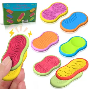 Set of 6 Magnetic Stress Relief Slider Blocks, Sensory Pressure Relief Magnetic Fidget Toys, Suitable for Adults and Children with ADHD or Autism, Ideal Focus Aid and Meditation Toy, Fun Gift Item