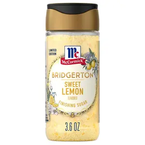 Sweet Lemon Finishing Sugar for Baking, Desserts, Beverages & Garnishes – Zesty Citrus Flavor (3.6 oz Bottle)