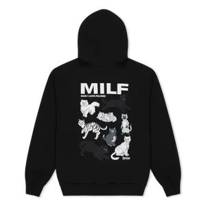 Man I Love Felines Hoodie (Black)