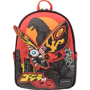 Loungeflys Godzilla vs. Mothra Midsize Collectible Backpack - Limited-Edition Exclusive Item
