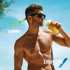2pcs Safety Glasses Strap, Swimming Float Foam Chain, Adjustable Non-Slip Rope, Water Sports Goggles Lanyard, Secure Fit Band, Outdoor Men