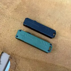 Small outdoor folding knife, pure aluminum handle, high hardness steel, EDC outdoor camping, driving, fishing tool, best gift
