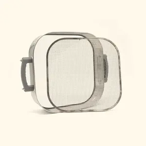 Vego Garden Modular Compost Sifter - Stainless Steel Kitchen Strainer Utensil for Soil Sifting & Worm Castings Separation