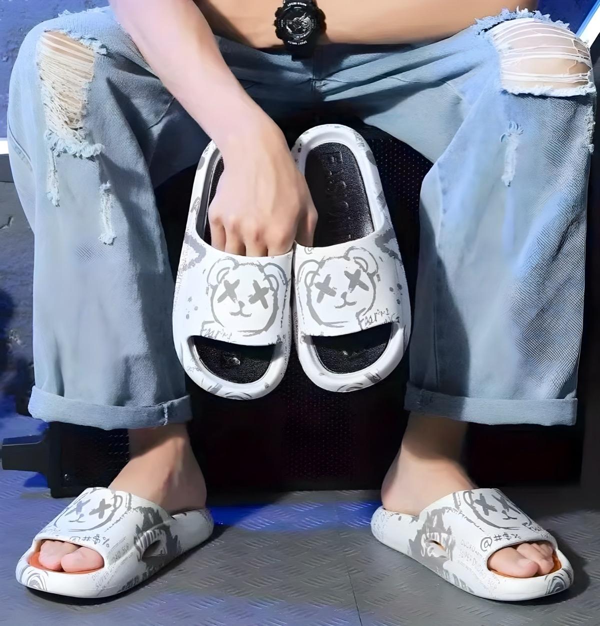 Women's Smuggy Slipper Footwear with Unique Graphic Design for Stylish Outfits - Walking Shoes, for men, for women, top slippers choices