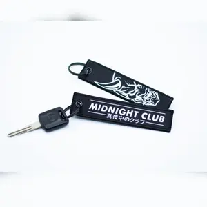 Midnight Club Oni Mask Jet Tag Keychain | Black | JDM Meme Funny Racing Muscle Drift Car Truck Key Motorcycle Bike Fabric
