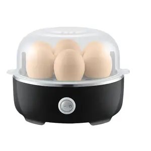 Easy Egg Cooker Electric 7-Egg Capacity, Soft, Medium, Hard-Boiled Egg Cooker with Auto Shut-Off, Measuring Cup Included, BPA Free, Classic Black