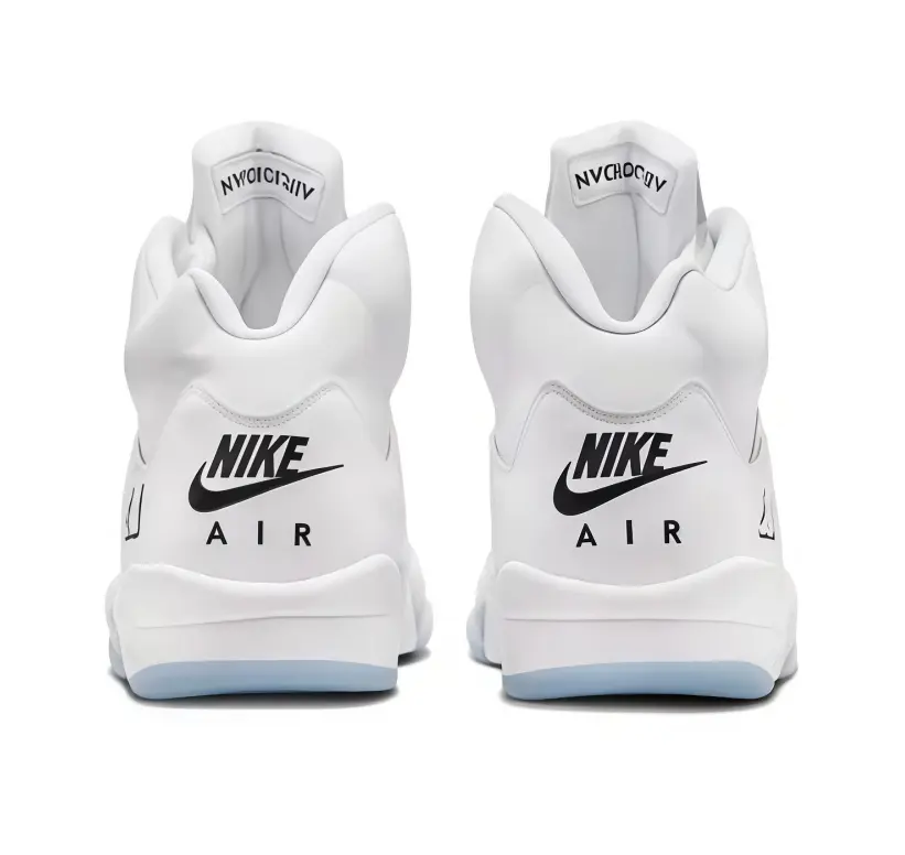 Brand New Perforated Breathable Fabric Lining Pure White White Inner Trendy High Top Basketball Shoes Classic High Top Style For Men And Women Inner Lining Air Circulation All Day Comfort