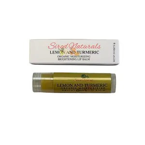 Lemon and Turmeric Moisturizing Lip Balm, Brightening Lip Balm, Lip Balm for Dark Lips and Smoker’s Lips