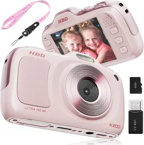 NBD K200 4K Ultra HD Digital Camera – Your Perfect Companion for Vlogging & Travel,64MP Photos, 16X Digital Zoom, All-in-One Kit, Point and Shoot Cameras for Kids Beginner, Video Recording Camera, Portable