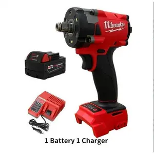 Milwaukee FIW212 18V Compact Cordless Impact Wrench 500Nm Brushless Battery Kit Hand Tool with Long-Life Battery and Charger for Professional Use