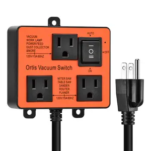 Ortis Dust Auto Switch for Cut Saw & Vacuum | Work Shop Dust Control Tool Outlets Workshop Power Tool Set Drill Kit
