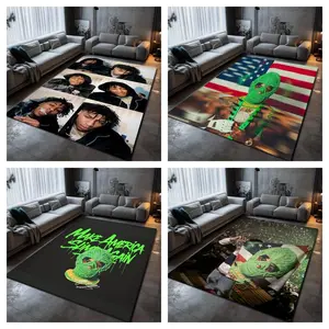 youngboy custom-made large rug. Soft and warm, this multi-functional rug is suitable for the office, living room, bedroom, outdoor camping, and travel. Versatile | Beautiful home décor | Digitally printed for superior quality.
