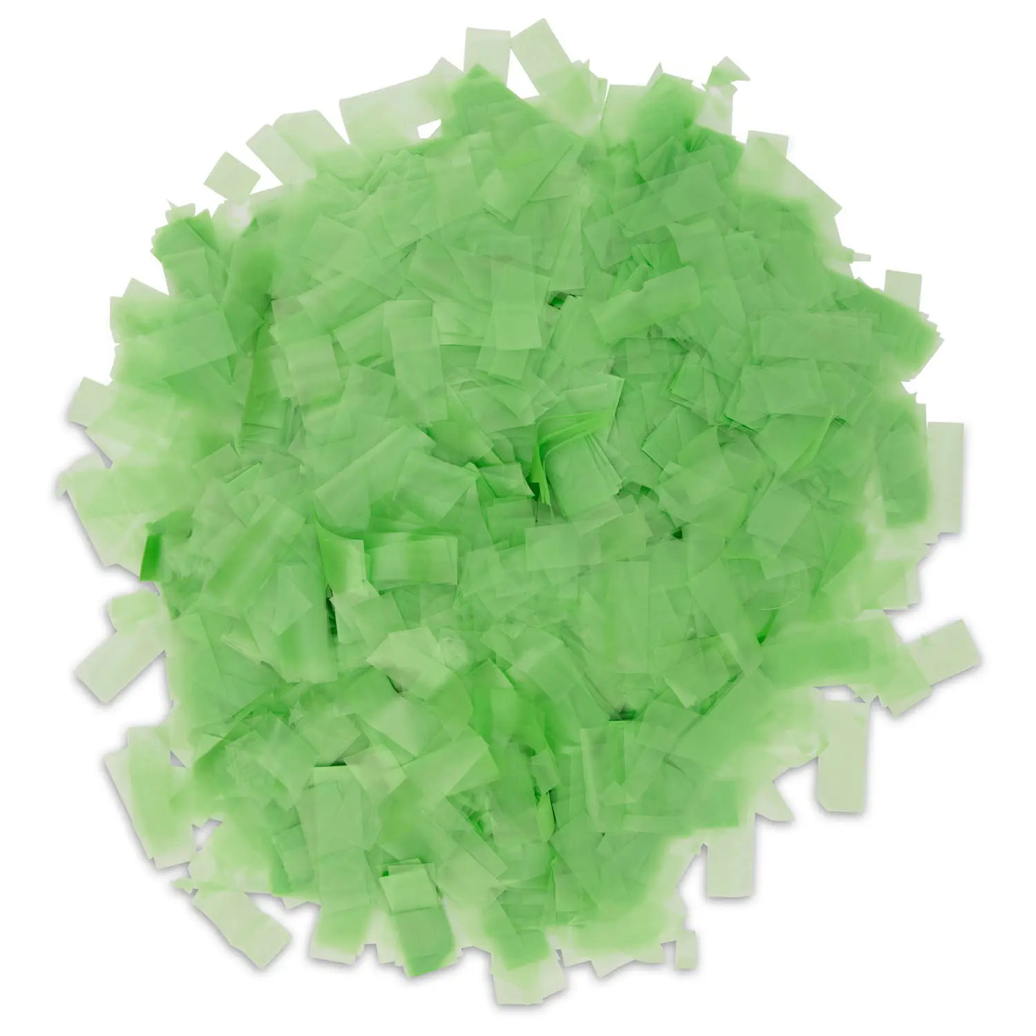 Green Rice Paper Confetti - 1lb (Loose Pack), Eco-Friendly, Compostable, Water-Soluble, Biodegradable, Lightweight, Natural Floating Effect Festive Party Supplies for Nature-Themed Celebrations, Weddings, Event Fillers, Edible, Dissolves In Water