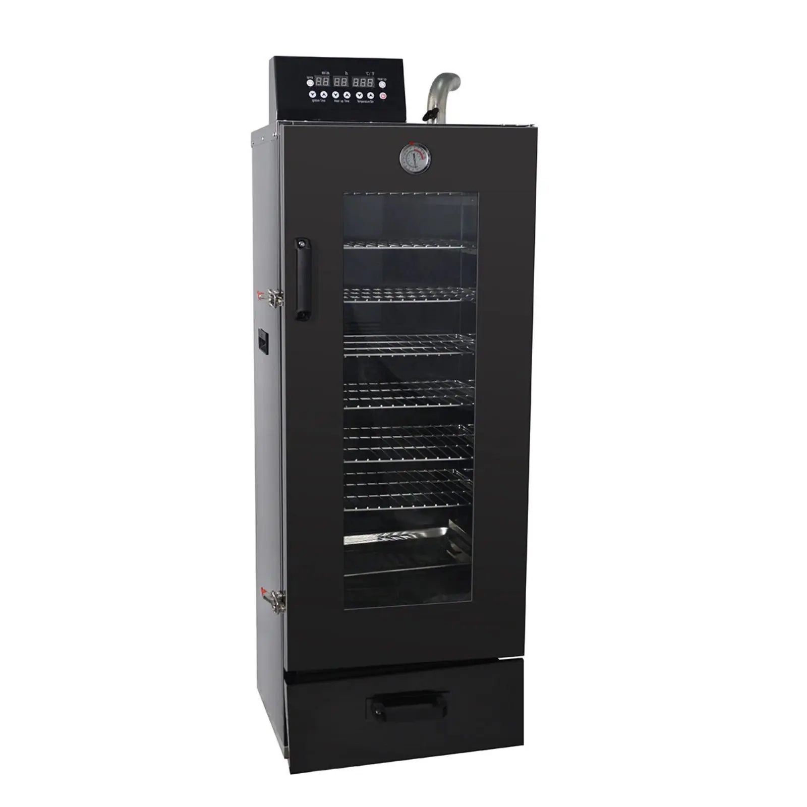 Hakka 8-Rack Commercial Electric Smoker Oven with Glass Door, Vertical Meat Smoker for Sausage, Jerky and BBQ