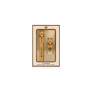 MCM Collection Mighty Bear Mini & Travel EDP Gift Set – Eau de Parfum Spray 0.34Fl. Oz/10ml & 0.5Fl. Oz/15ml