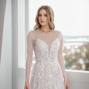 Plain tulle bolero in light ivory color