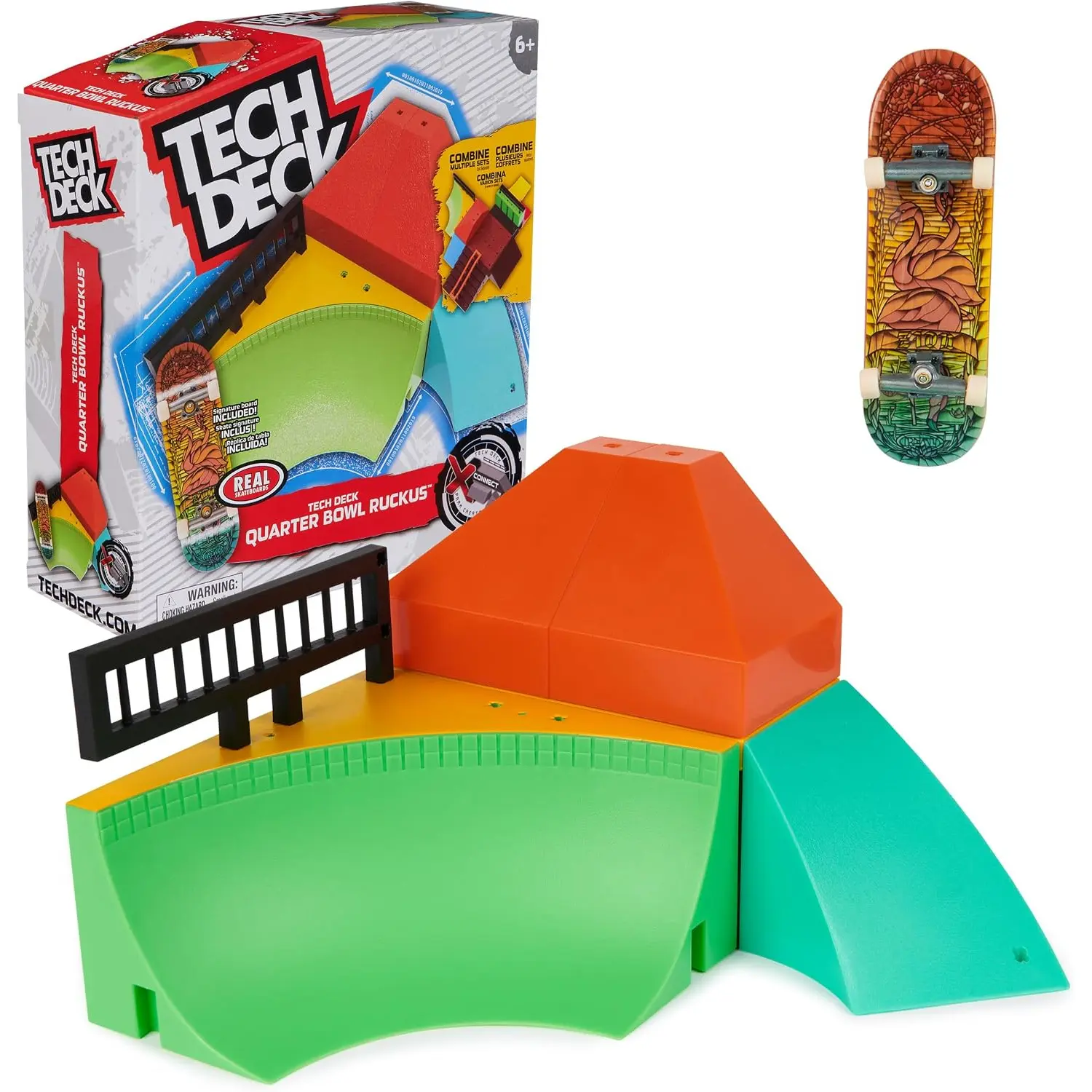 Tech Deck Quarter Bowl X-Connect Park Creator Customizable Ramp Set