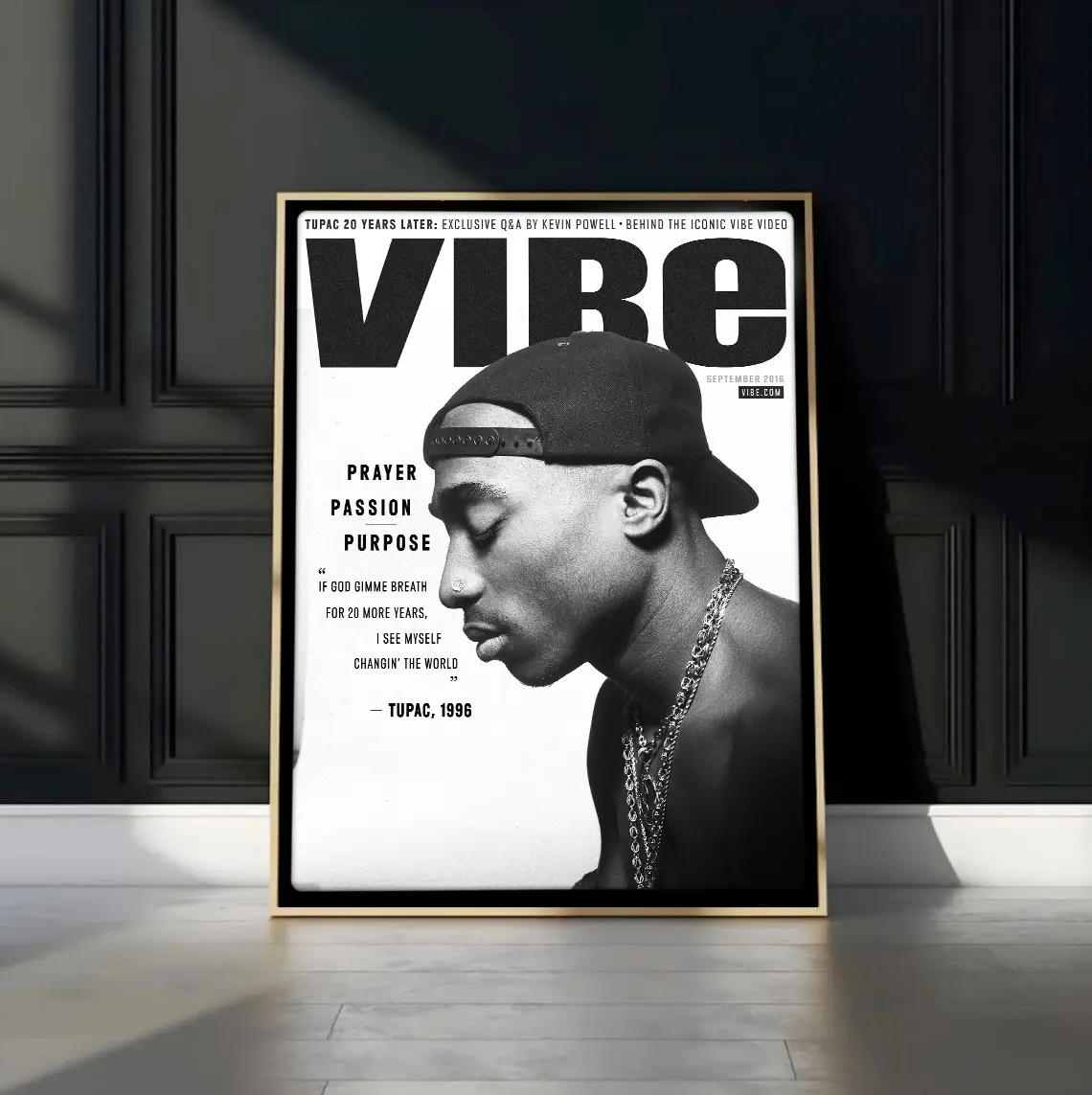 2Pac Tupac Shakur Music Poster, Wall Art Decor Artwork