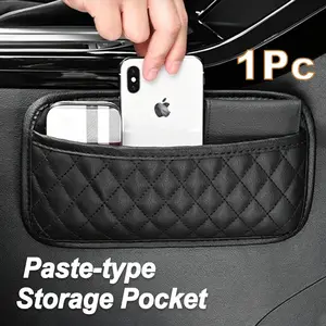 Car Mount Storage Bag, Waterproof Lightweight Design, Easy Installation, Ideal for Car Seats & Doors, Organize Interior Items Efficiently, Car Organizers