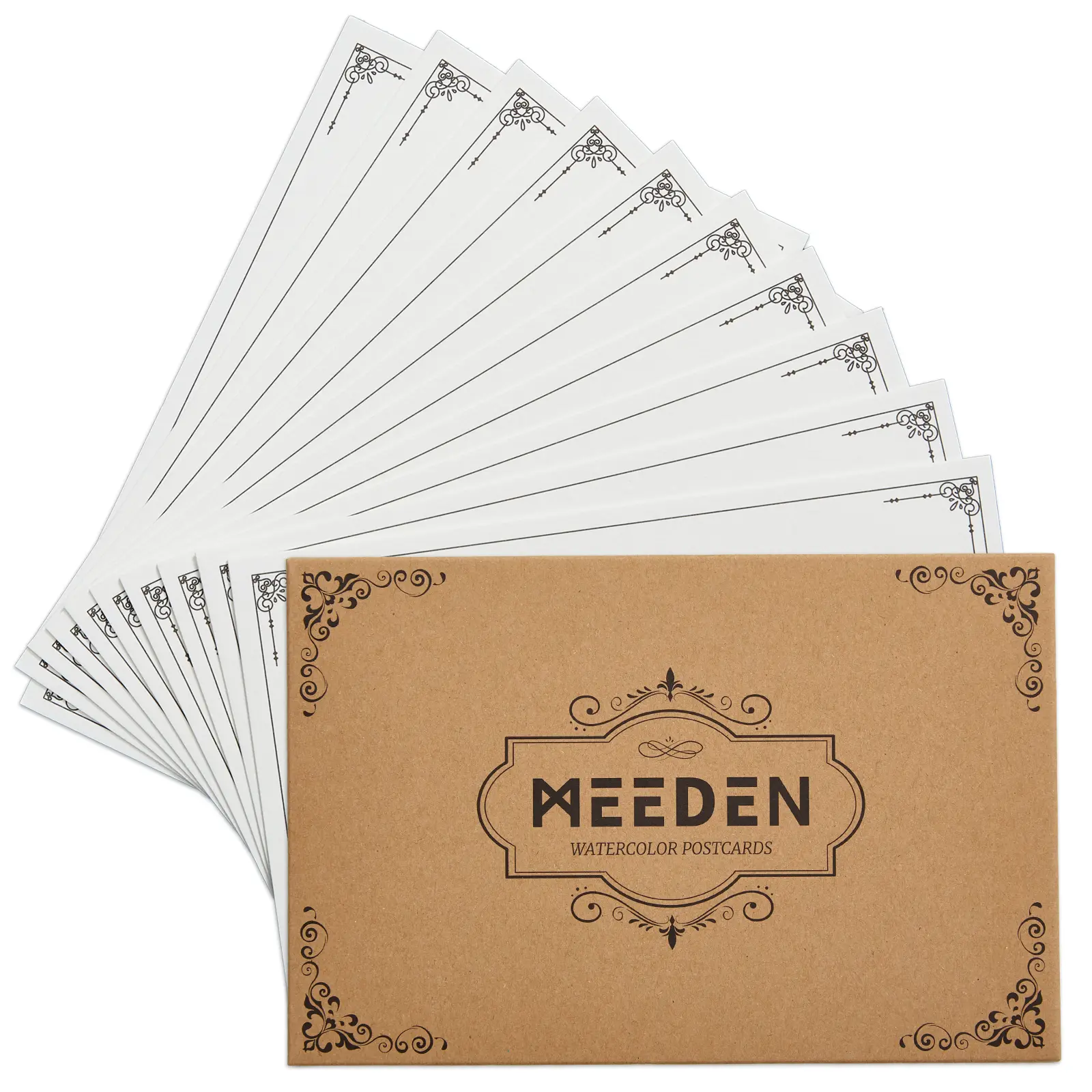 MEEDEN Blank Watercolor Paper Postcards: 4"X6" 140lb/300gsm Travel Water Color Post Cards - 10 Sheets 100% Cotton Art Painting Paper for DIY Mailing Invitations Greeting Customizable Versatile