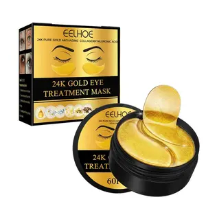 EELHOE 24k Gold Eye Mask with Hyaluronic Acid for Lifting Brightening and Reducing Dark Circles and Puffiness Skincare Collagen eyecare patch