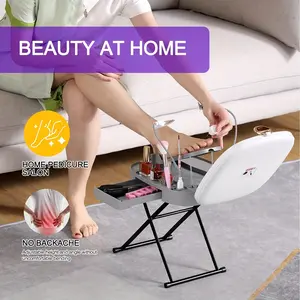 Deluxe Pedicure Stool - Adjustable Foot Rest with Ergonomic Design for Easy At-Home Pedicures, Perfect Birthday Gift for Mom and Women, Ideal for Self-Care and Relaxation