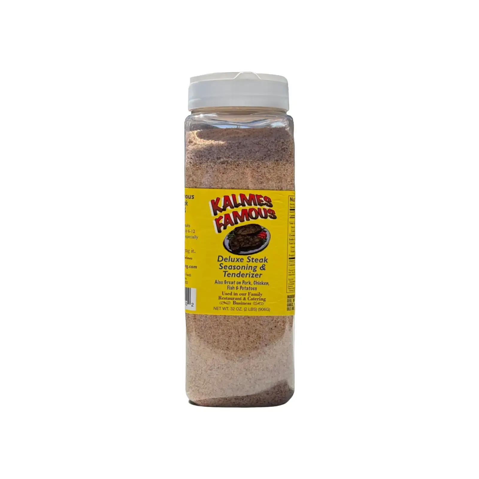 Kalmes Steak Seasoning & Tenderizer Spice - 32 oz Bottle, Natural Flavor Enhancer for Meat, Fish Dishes, Grilling