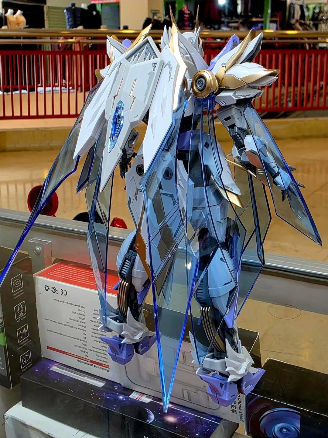 Funtasy Planet SNAA 1/144 Mecha Model Kit -Divine Invoker Percival Awakening Deluxe Edition - Articulated Action Figure Building Kit, Sovereign Sword Array, Gift for Adults & Teens