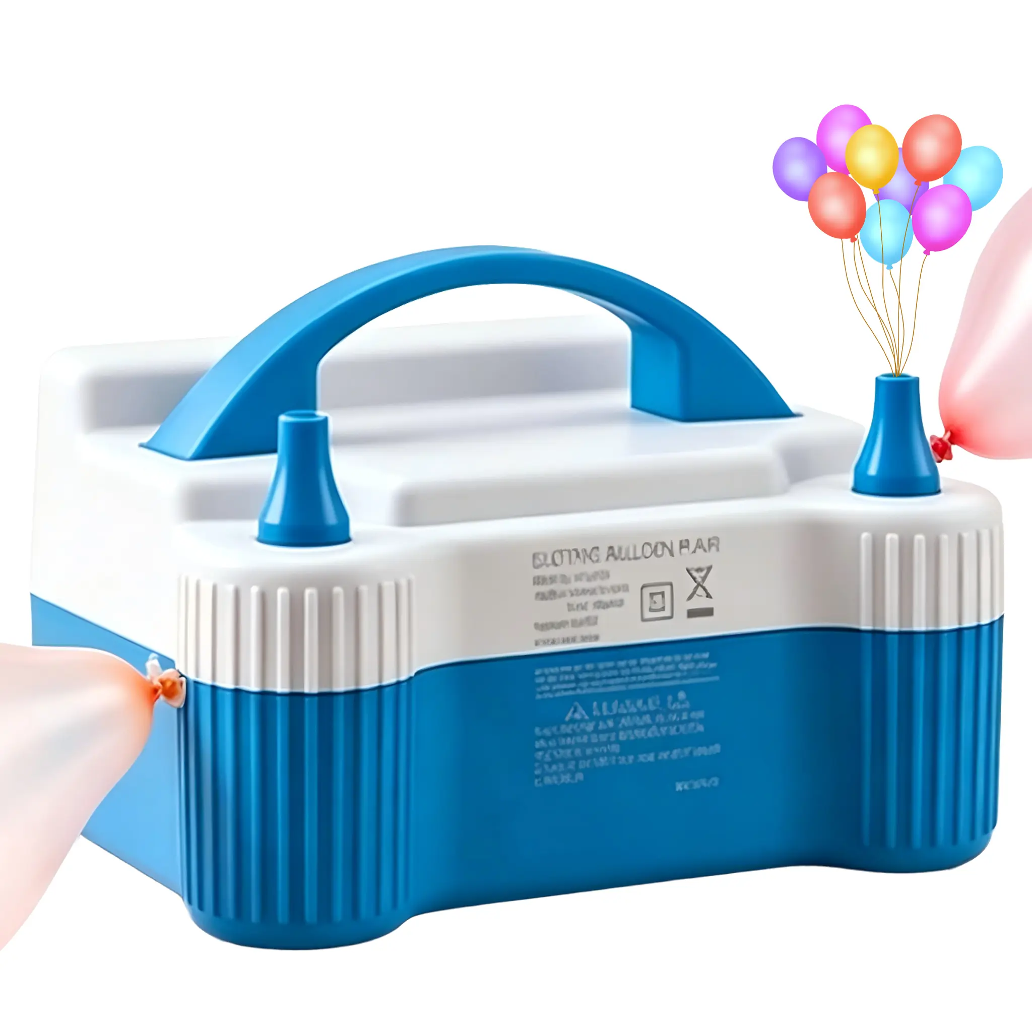 2-in-1 Electric Balloon Pump with Strapping Tool, Portable Dual-Filling Nozzle Balloon Arch Kit for Party, Wedding Decorations (US Plug)