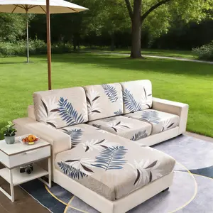 1pc Milk Silk Outdoor Cushion Cover, Weather Resistant Cushions, Nordic Forest Print, Sofa Protector for 1-4 People, Furniture Protection, Indoor/outdoor Use