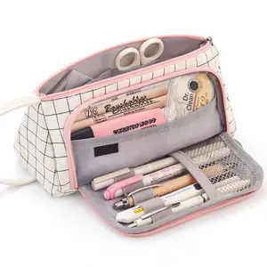 Big Capacity Pencil Case Pouch Pen Case Simple Stationery Bag School College Office Organizer for Teens Girls Adults Student