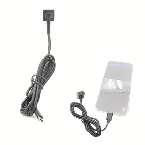 Phone External Camera with Button Lens, HD 1080P 30FPS Plug and Play Works with Android Type-C Smartphones Only, Portable Mobile Camera for Vlog Outdoor & Indoor Recording (Do Not Work with iPhone), Smartphone Camera Accessories