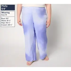 nicole by Nicole Miller Petite Pull-On Sally Pucker Wide Leg Pant