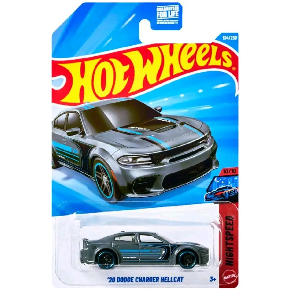 Hot Wheels 2020 Dodge Charger Hellcat Grey 1:64 Diecast Car Model, Collectible Model Toy for Entertainment Enthusiasts