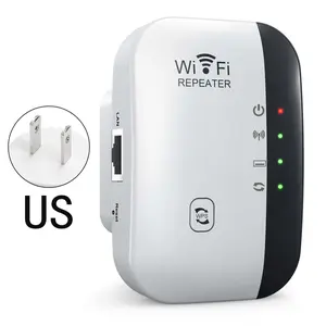QKZ WIFI 300Mbps Repeater, Signal Amplifier, Enhances Signal and Extends Coverage, Wireless Network Repeater for Home Office, Home Accessories wifi repeater wireless network repeater