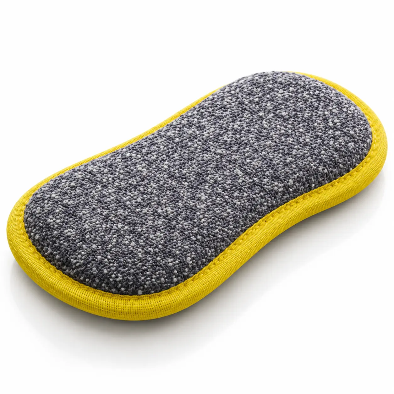 Washing Up Pad - Microfiber Cleaning Pad with Gray and Yellow Design, Ideal for Kitchen Use, Absorbent and Soap-Friendly