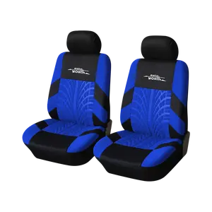 2 Premium Front Car Seat Covers with Removable Headrest-Universal Fit,red、blue,Breathable,Durable-Ideal for SUV Low Back Car Seats Interior Automotive Vehicle