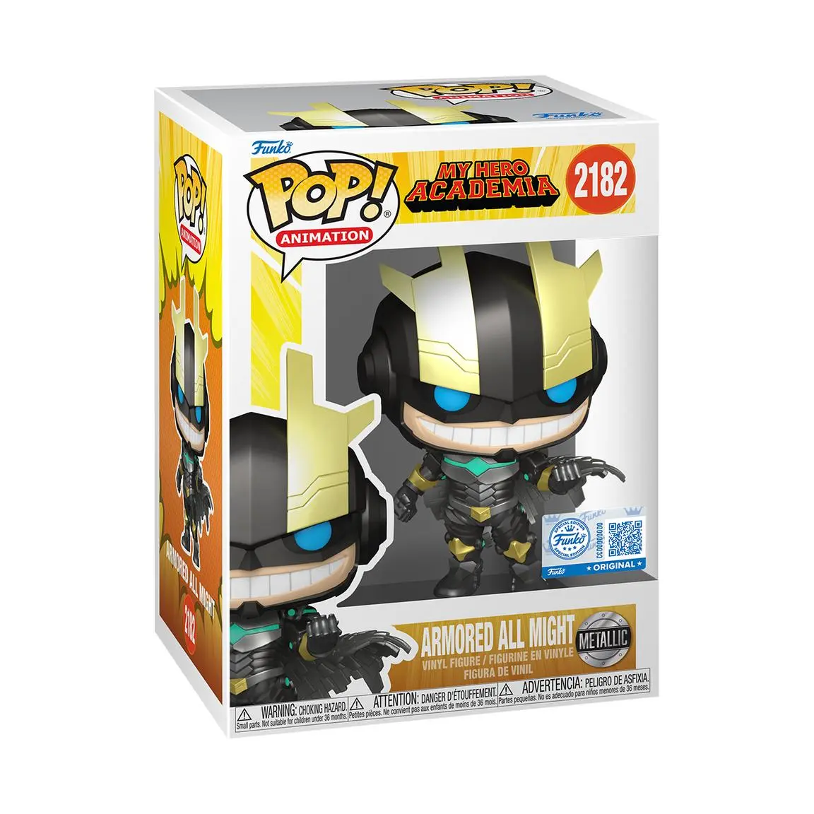 Funko My Hero Academia Armored Hero All Might Official Anime Vinyl Figure - Official Product, Soft Vinyl Material, Metallic Finish, GameStop Exclusive, Collectible Anime Figure for Series Fans
