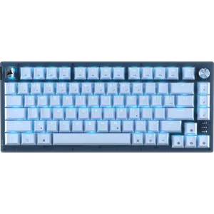 K65 PLUS 75% RGB Mechanical Gaming Keyboard – Glacier Blue