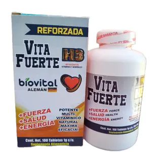 Vita Fuerte H3 Dietary Supplement - Antioxidants, Vitamins, Minerals for Enhanced Strength, Health, and Energy
