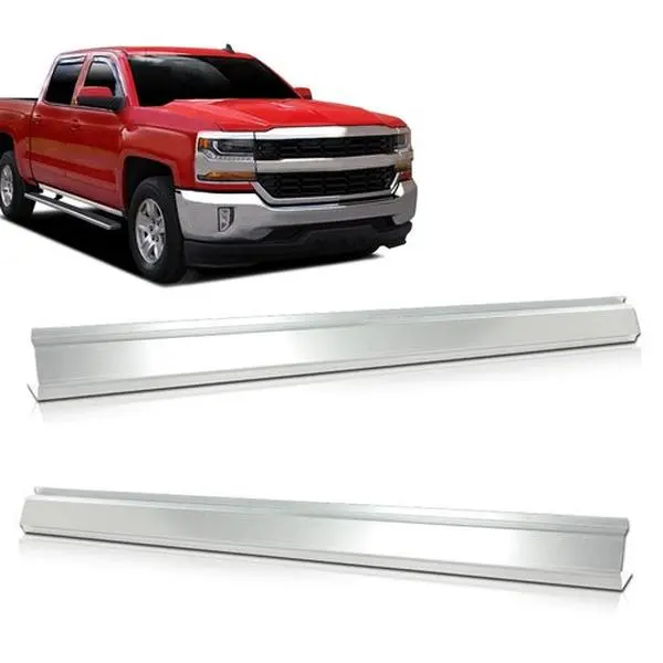 Rocker Panel Fit For 14-18 Chevy Silverado GMC Sierra 62.99" Crew Cab Left+Right