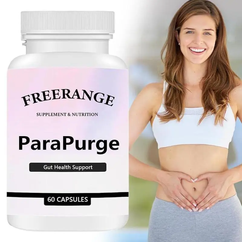 FreeRange ParaPurge Gut Detox Capsules – Advanced Systemic Cleanse for Microbiome Balance & Digestive Health, 60 Vegan Capsules