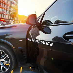 Compatible with BMW’s new M badge car sticker for doors, front and rear windshields, and the hood