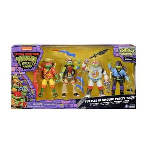 Teenage Mutant Ninja Turtles: Mutant Mayhem Costume Turtle Basic Figure 4-Pack by Playmates Toys