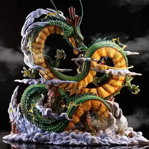 24cm Anime Figure Shenron Figure Goku And Shenron Figurine Model Pvc Statue Doll Collection Room Toy Gifts