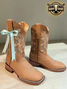 440 Ladies Cowgirl Square Toe Boots / Botas Vaqueras para Dama