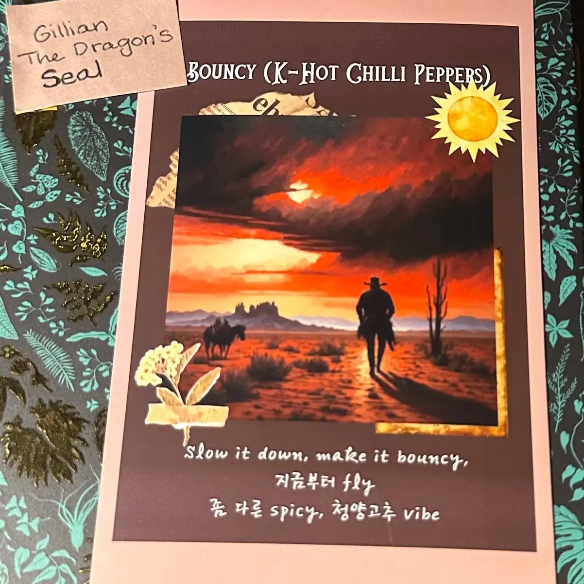 Ateez Bouncy mini aesthetic poster