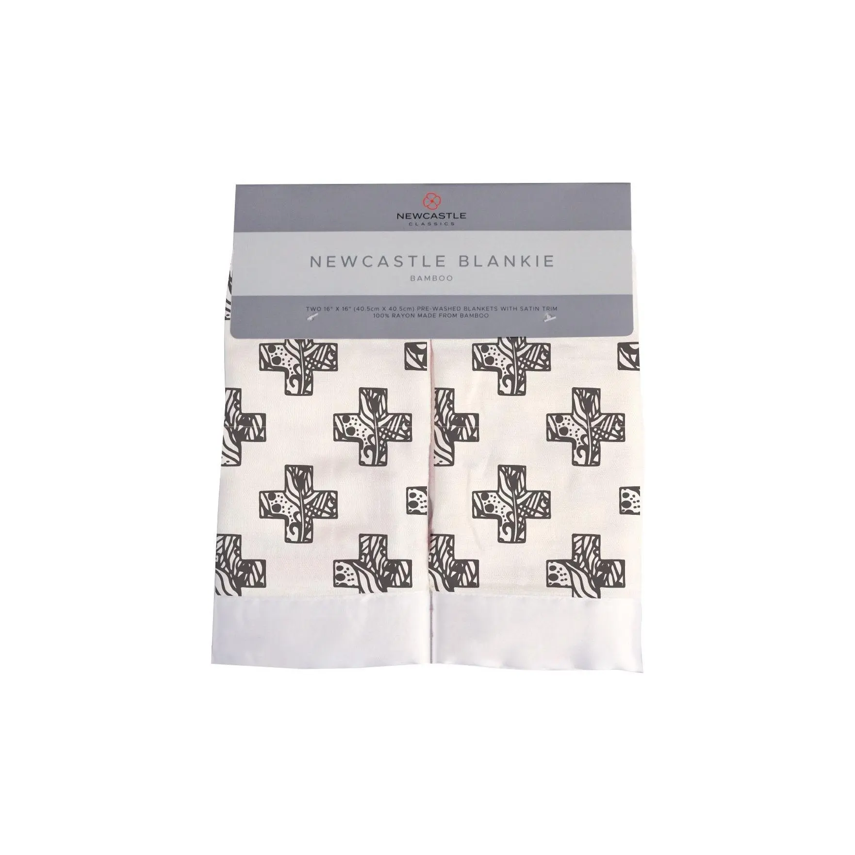 Nordic Stamp Bamboo Muslin Blankie 2 Pack
