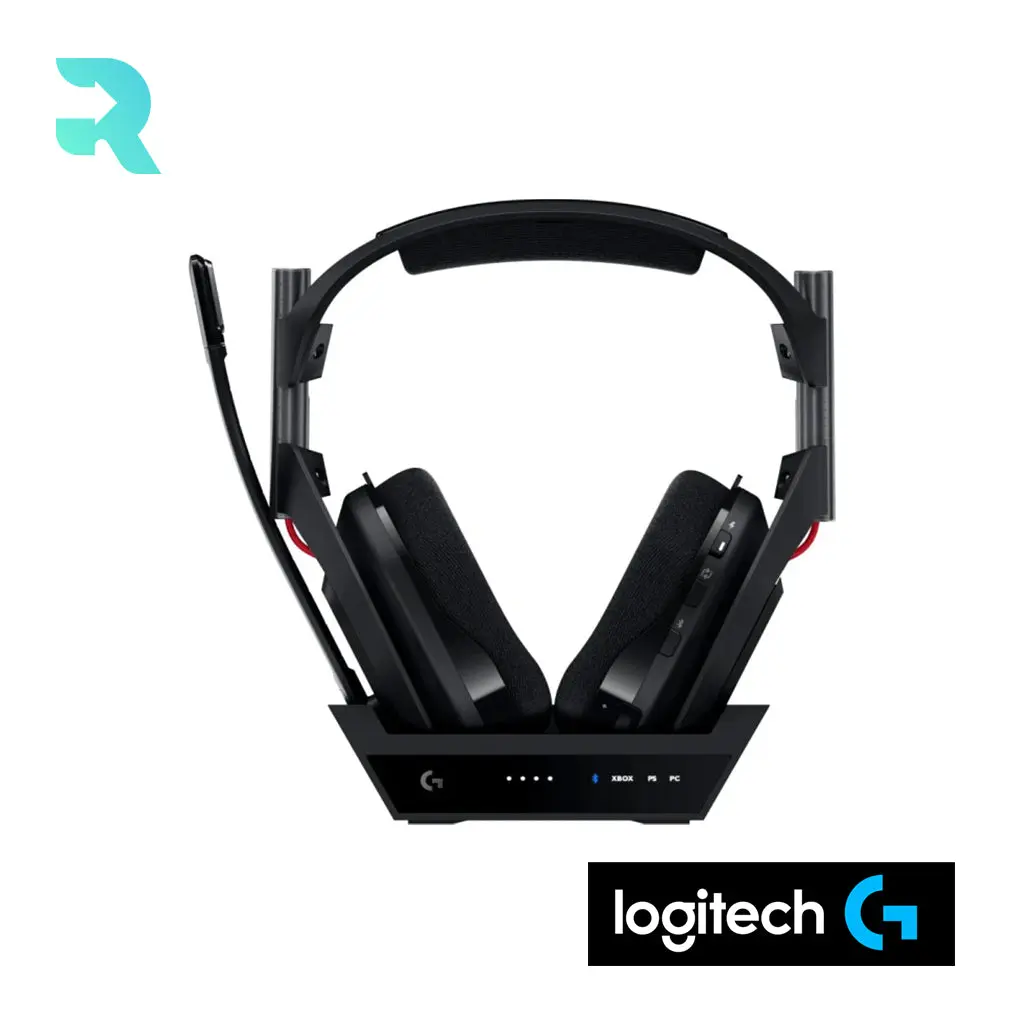 Refurbished Logitech Astro A50 Lightspeed Gaming Headset - Bluetooth, Black, Headphones, Headset for Gaming (Excellent Condition)